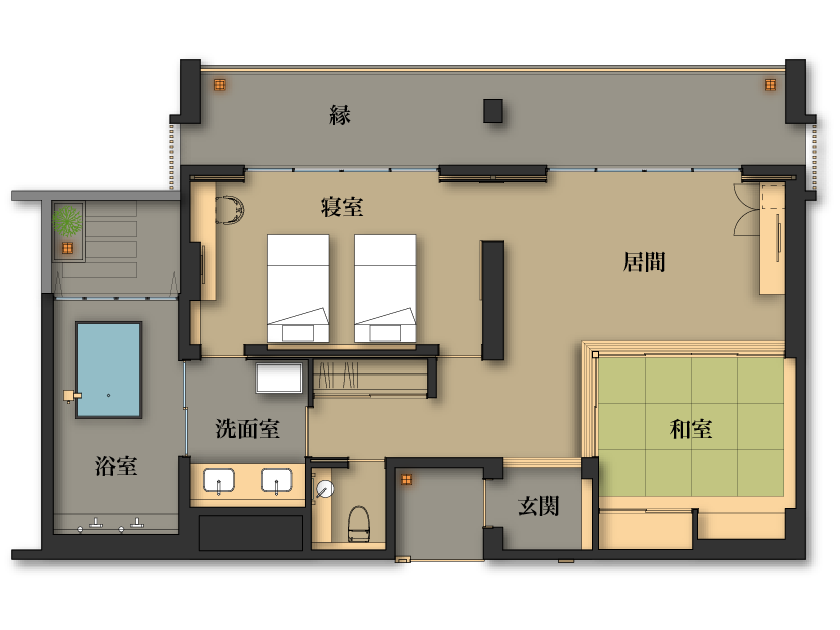 Suite Room (Bedroom and Tatami Room)